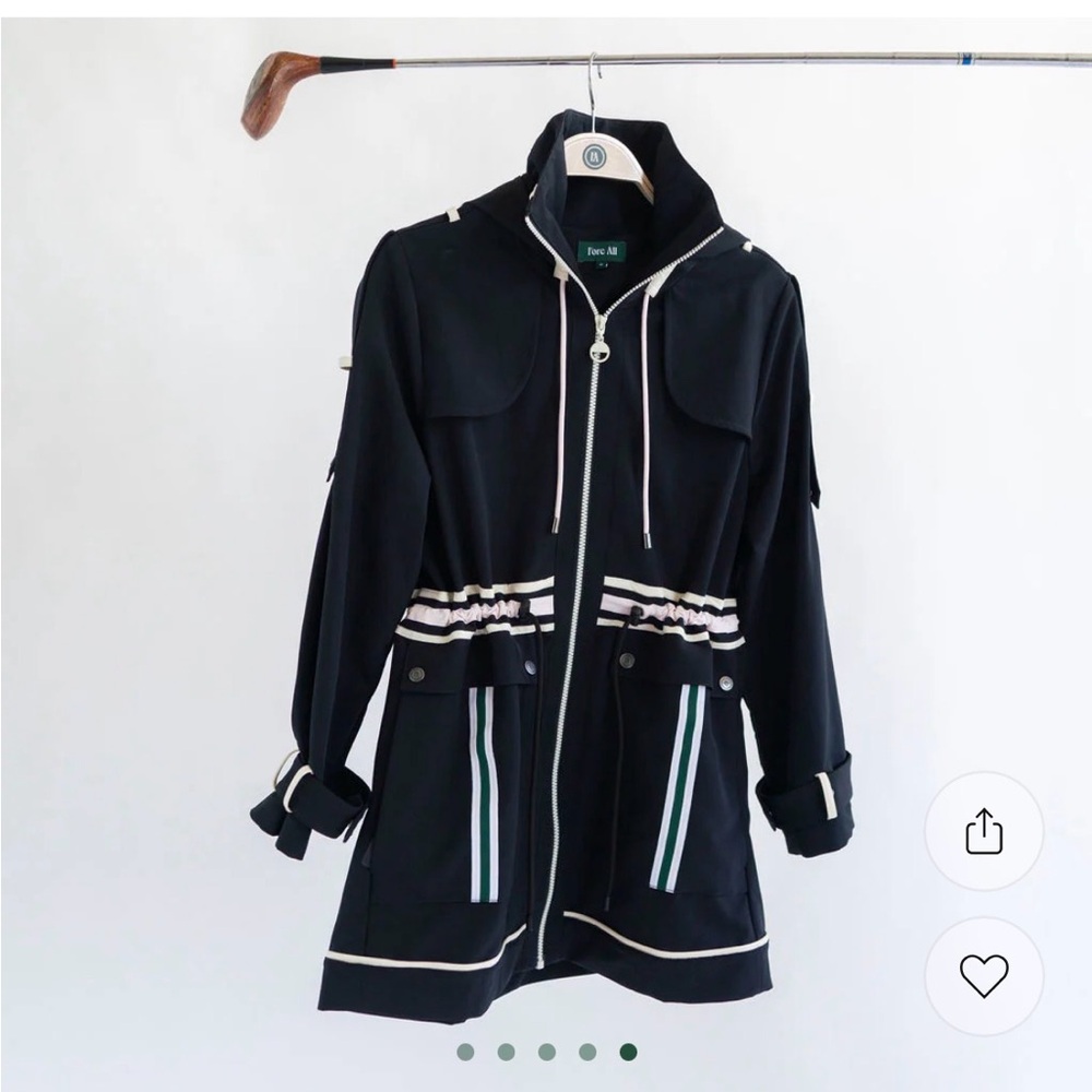 Fore all ⛳️windsor Rain Jacket with lots of accents. Large. New no tags